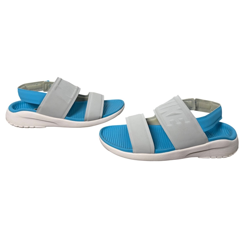 Nike Tanjun Sandals Women's Size 7 Gray Blue Sport Comfort Slides